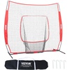image:imageVEVOR 7x7ft Baseball Softball Practice Net Portable Baseball Training Net for Hitting Batting Catching Pitching Backstop Baseball Equipment Training Net7x7FTNo Strike Zone