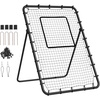 image:imageVEVOR Baseball and Softball Rebounder Net PitchBack Baseball Pitching Nest 3Way Baseball Softball Pitchback Net Fielding Trainer Bounce Back Net for FieldingThrowing Practice4X6 FT