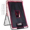 image:imageVEVOR Baseball and Softball Rebounder Net PitchBack Baseball Pitching Net Volleyball Pitch Return Trainer Rebound Net with Pitching Target All Angle Fielding Rebound Net for Grounders Pop Flies3X45FTupgraded 2IN1