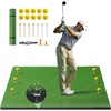 image:imageVEVOR Golf Hitting Mat Artificial Turf Thickened Practice Hitting Mat for Outdoor amp Indoor Golf Gifts for MenWomen5x4ft  18mm Thick