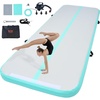 image:imageVEVOR Gymnastics Air Mat Inflatable Track with Electric Pump Training Mats for Home UseGymYogaCheerleadingBeachParkWaterMint Green