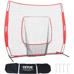 image:imageVEVOR 7x7ft Baseball Softball Practice Net Portable Baseball Training Net for Hitting Batting Catching Pitching Backstop Baseball Equipment Training Net7x7FTNo Strike Zone