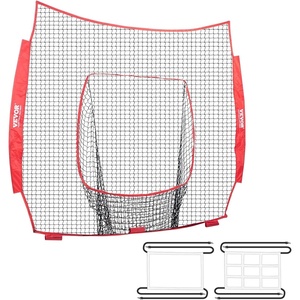 image:imageVEVOR 7x7ft Baseball Softball Practice Net Portable Baseball Training Net for Hitting Batting Catching Pitching Backstop Baseball Equipment Training NetNet OnlyNo Frame