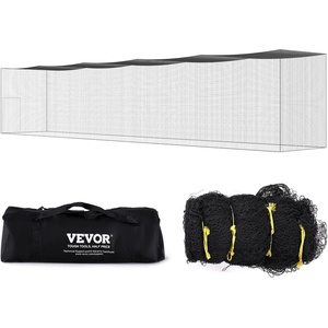 image:imageVEVOR Baseball Batting CageProfessional Softball Baseball Batting Hitting Training NetHeavy Duty Enclosed PE Practice Portable Pitching Cage NetampCarry Bagfor BackyardFieldIndoorampOutdoor70 FT ONLY NET