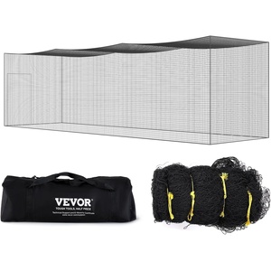 image:imageVEVOR Baseball Batting CageProfessional Softball Baseball Batting Hitting Training NetHeavy Duty Enclosed PE Practice Portable Pitching Cage NetampCarry Bagfor BackyardFieldIndoorampOutdoor35 FT ONLY NET