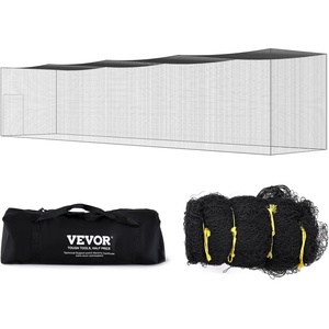 image:imageVEVOR Baseball Batting CageProfessional Softball Baseball Batting Hitting Training NetHeavy Duty Enclosed PE Practice Portable Pitching Cage NetampCarry Bagfor BackyardFieldIndoorampOutdoor55 FT ONLY NET