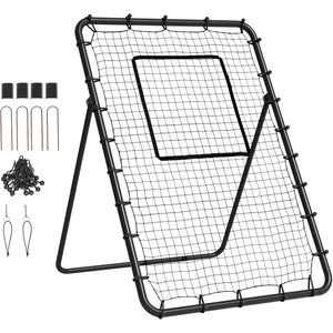 image:imageVEVOR Baseball and Softball Rebounder Net PitchBack Baseball Pitching Nest 3Way Baseball Softball Pitchback Net Fielding Trainer Bounce Back Net for FieldingThrowing Practice4X6 FT