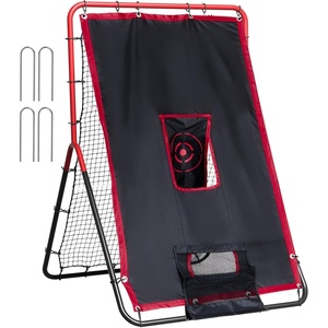 image:imageVEVOR Baseball and Softball Rebounder Net PitchBack Baseball Pitching Net Volleyball Pitch Return Trainer Rebound Net with Pitching Target All Angle Fielding Rebound Net for Grounders Pop Flies3X45FTupgraded 2IN1