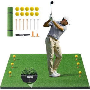 image:imageVEVOR Golf Hitting Mat Artificial Turf Thickened Practice Hitting Mat for Outdoor amp Indoor Golf Gifts for MenWomen5x4ft  18mm Thick