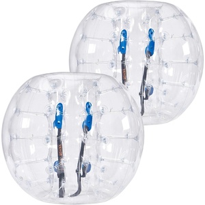 image:imageVEVOR Inflatable Bumper Ball 2 Packs 2FT3FT4FT5FT Body Size Adult Human Bubble Ball Bumper Bubble Soccer Ball for TeensAdults4FT Transparents2