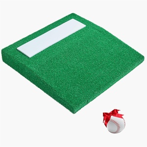 image:imageVEVOR Pitching Mound Baseball Game Mound IndoorOutdoor Pitching Practice and Training Equipment Softball Pitching Aids with Antifade Turf and Pitching RubberGreen