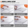 image:imageVEVOR 155 Wx21 Dx35 H Pull Out Cabinet Organizer Heavy Duty Slide Out Pantry Shelves ChromePlated Steel Roll Out Drawers Storage for Home Under Sink 17 Wx22 Dx7 H Install Size for Cabinet155Wx21D
