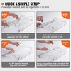 image:imageVEVOR 155 Wx21 Dx35 H Pull Out Cabinet Organizer Heavy Duty Slide Out Pantry Shelves ChromePlated Steel Roll Out Drawers Storage for Home Under Sink 17 Wx22 Dx7 H Install Size for Cabinet125Wx165D