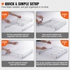 image:imageVEVOR 155 Wx21 Dx35 H Pull Out Cabinet Organizer Heavy Duty Slide Out Pantry Shelves ChromePlated Steel Roll Out Drawers Storage for Home Under Sink 17 Wx22 Dx7 H Install Size for Cabinet185Wx21D