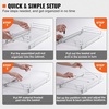 image:imageVEVOR 155 Wx21 Dx35 H Pull Out Cabinet Organizer Heavy Duty Slide Out Pantry Shelves ChromePlated Steel Roll Out Drawers Storage for Home Under Sink 17 Wx22 Dx7 H Install Size for Cabinet11Wx21D