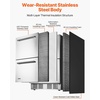 image:imageVEVOR 24 Inch Under Counter Drawer Refrigerator Stainless Steel Dual Drawer Fridge with Temperature Control Outdoor Refrigerator with Powerful Compressor amp LED Display Fit for Home Office etc