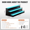 image:imageVEVOR LED Lighted Liquor Bottle Display 3 Tiers 30 Inches Supports USB Illuminated Home Bar Shelf with RF Remote amp App Control 7 Static Colors 14 H Timing Acrylic Lighted Shelf for 24 Bottles3 Tiers 30 Inches