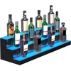 image:imageVEVOR LED Lighted Liquor Bottle Display 3 Tiers 30 Inches Supports USB Illuminated Home Bar Shelf with RF Remote amp App Control 7 Static Colors 14 H Timing Acrylic Lighted Shelf for 24 Bottles3 Tiers 40 Inches