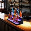 image:imageVEVOR LED Lighted Liquor Bottle Display 3 Tiers 30 Inches Supports USB Illuminated Home Bar Shelf with RF Remote amp App Control 7 Static Colors 14 H Timing Acrylic Lighted Shelf for 24 Bottles3 Tiers 30 Inches