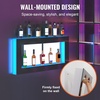 image:imageVEVOR LED Lighted Liquor Bottle Display 3 Tiers 30 Inches Supports USB Illuminated Home Bar Shelf with RF Remote amp App Control 7 Static Colors 14 H Timing Acrylic Lighted Shelf for 24 Bottles2 Tiers 48 Inches