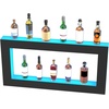 image:imageVEVOR LED Lighted Liquor Bottle Display 3 Tiers 30 Inches Supports USB Illuminated Home Bar Shelf with RF Remote amp App Control 7 Static Colors 14 H Timing Acrylic Lighted Shelf for 24 Bottles2 Tiers 48 Inches