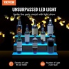 image:imageVEVOR LED Lighted Liquor Bottle Display 3 Tiers 30 Inches Supports USB Illuminated Home Bar Shelf with RF Remote amp App Control 7 Static Colors 14 H Timing Acrylic Lighted Shelf for 24 Bottles3 Tiers 24 Inches