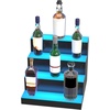 image:imageVEVOR LED Lighted Liquor Bottle Display 3 Tiers 30 Inches Supports USB Illuminated Home Bar Shelf with RF Remote amp App Control 7 Static Colors 14 H Timing Acrylic Lighted Shelf for 24 Bottles4 Tiers 16 Inches
