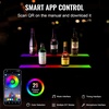 image:imageVEVOR LED Lighted Liquor Bottle Display 3 Tiers 30 Inches Supports USB Illuminated Home Bar Shelf with RF Remote amp App Control 7 Static Colors 14 H Timing Acrylic Lighted Shelf for 24 Bottles2 Tiers 30 Inches