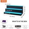 image:imageVEVOR LED Lighted Liquor Bottle Display 3 Tiers 30 Inches Supports USB Illuminated Home Bar Shelf with RF Remote amp App Control 7 Static Colors 14 H Timing Acrylic Lighted Shelf for 24 Bottles3 Tiers 24 Inches