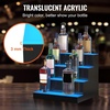 image:imageVEVOR LED Lighted Liquor Bottle Display 3 Tiers 30 Inches Supports USB Illuminated Home Bar Shelf with RF Remote amp App Control 7 Static Colors 14 H Timing Acrylic Lighted Shelf for 24 Bottles4 Tiers 16 Inches