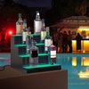 image:imageVEVOR LED Lighted Liquor Bottle Display 3 Tiers 30 Inches Supports USB Illuminated Home Bar Shelf with RF Remote amp App Control 7 Static Colors 14 H Timing Acrylic Lighted Shelf for 24 Bottles4 Tiers 16 Inches