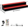 image:imageVEVOR LED Lighted Liquor Bottle Display 3 Tiers 30 Inches Supports USB Illuminated Home Bar Shelf with RF Remote amp App Control 7 Static Colors 14 H Timing Acrylic Lighted Shelf for 24 Bottles2Step 40 inch