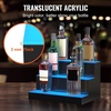 image:imageVEVOR LED Lighted Liquor Bottle Display 3 Tiers 30 Inches Supports USB Illuminated Home Bar Shelf with RF Remote amp App Control 7 Static Colors 14 H Timing Acrylic Lighted Shelf for 24 Bottles3 Tiers 16 Inches