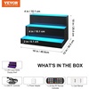 image:imageVEVOR LED Lighted Liquor Bottle Display 3 Tiers 30 Inches Supports USB Illuminated Home Bar Shelf with RF Remote amp App Control 7 Static Colors 14 H Timing Acrylic Lighted Shelf for 24 Bottles3 Tiers 16 Inches