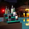 image:imageVEVOR LED Lighted Liquor Bottle Display 3 Tiers 30 Inches Supports USB Illuminated Home Bar Shelf with RF Remote amp App Control 7 Static Colors 14 H Timing Acrylic Lighted Shelf for 24 Bottles3 Tiers 16 Inches