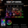 image:imageVEVOR LED Lighted Liquor Bottle Display 3 Tiers 30 Inches Supports USB Illuminated Home Bar Shelf with RF Remote amp App Control 7 Static Colors 14 H Timing Acrylic Lighted Shelf for 24 Bottles3 Tiers 30 Inches