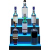 image:imageVEVOR LED Lighted Liquor Bottle Display 3 Tiers 30 Inches Supports USB Illuminated Home Bar Shelf with RF Remote amp App Control 7 Static Colors 14 H Timing Acrylic Lighted Shelf for 24 Bottles4 Tiers 16 Inches