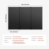 image:imageVEVOR Metal Pegboard Panels 24 x 12 Pegboard 4 Panels Heavy Duty Steel Peg Board Wall Organizer for Living Room Garage Tool Storage Workbench Office Organization Craft Room Kitchen Home Black36 x 24