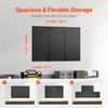 image:imageVEVOR Metal Pegboard Panels 24 x 12 Pegboard 4 Panels Heavy Duty Steel Peg Board Wall Organizer for Living Room Garage Tool Storage Workbench Office Organization Craft Room Kitchen Home Black36 x 24