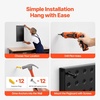 image:imageVEVOR Metal Pegboard Panels 24 x 12 Pegboard 4 Panels Heavy Duty Steel Peg Board Wall Organizer for Living Room Garage Tool Storage Workbench Office Organization Craft Room Kitchen Home Black36 x 24