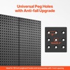 image:imageVEVOR Metal Pegboard Panels 24 x 12 Pegboard 4 Panels Heavy Duty Steel Peg Board Wall Organizer for Living Room Garage Tool Storage Workbench Office Organization Craft Room Kitchen Home Black24 x 24