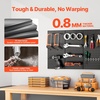 image:imageVEVOR Metal Pegboard Panels 24 x 12 Pegboard 4 Panels Heavy Duty Steel Peg Board Wall Organizer for Living Room Garage Tool Storage Workbench Office Organization Craft Room Kitchen Home Black36 x 24