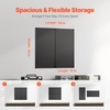 image:imageVEVOR Metal Pegboard Panels 24 x 12 Pegboard 4 Panels Heavy Duty Steel Peg Board Wall Organizer for Living Room Garage Tool Storage Workbench Office Organization Craft Room Kitchen Home Black24 x 24