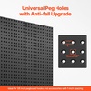 image:imageVEVOR Metal Pegboard Panels 24 x 12 Pegboard 4 Panels Heavy Duty Steel Peg Board Wall Organizer for Living Room Garage Tool Storage Workbench Office Organization Craft Room Kitchen Home Black36 x 24