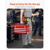 image:imageVEVOR Metal Tool Box 205inch Portable Metal Tool Box with 3 Drawers Small Tool Chest with EVA Liners Ball Bearing Slide Drawers Locking amp Powder Coated Finish MultiFunction Tool Organizer Red