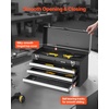 image:imageVEVOR Metal Tool Box 205inch Portable Metal Tool Box with 4 Drawers Small Tool Chest with EVA Liners Ball Bearing Slide Drawers Locking amp Powder Coated Finish MultiFunction Tool Organizer20 in