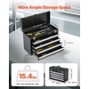 image:imageVEVOR Metal Tool Box 205inch Portable Metal Tool Box with 4 Drawers Small Tool Chest with EVA Liners Ball Bearing Slide Drawers Locking amp Powder Coated Finish MultiFunction Tool Organizer205 x 86 x 142 in