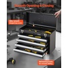 image:imageVEVOR Metal Tool Box 205inch Portable Metal Tool Box with 4 Drawers Small Tool Chest with EVA Liners Ball Bearing Slide Drawers Locking amp Powder Coated Finish MultiFunction Tool Organizer205 x 86 x 142 in