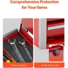 image:imageVEVOR Metal Tool Box 86inch Portable Metal Tool Box with 3 Drawers Small Tool Chest with EVA Liners and PP Feet Pads HeavyDuty Steel With Ball Bearing Opening and Powder Coated Finish Red