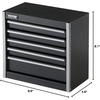 image:imageVEVOR Metal Tool Box 86inch Portable Metal Tool Box with 5 Drawers Small Tool Chest with EVA Liners and PP Feet Pads HeavyDuty Steel With Ball Bearing Opening and Powder Coated Finish Black